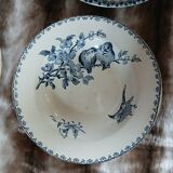 10 antique deep plates in ironstone