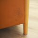 Orange leather sofa, Danish design, 1970s, production: Denmark