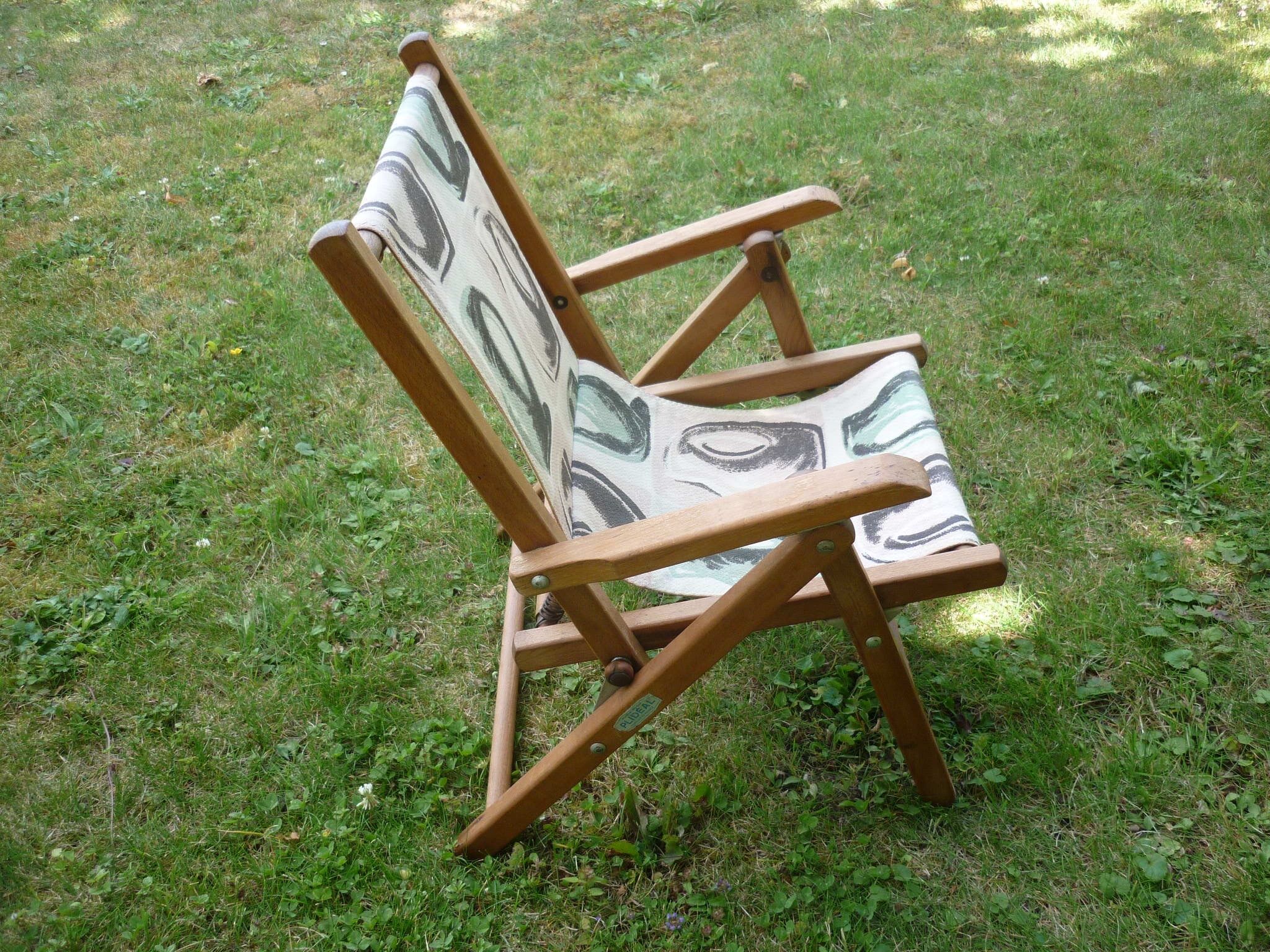 Fauteuil pliant PLIDEAL enfant des années 1950