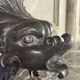 Réservoir de fontaine en plomb, dauphin mythologique XVIIIème siècle