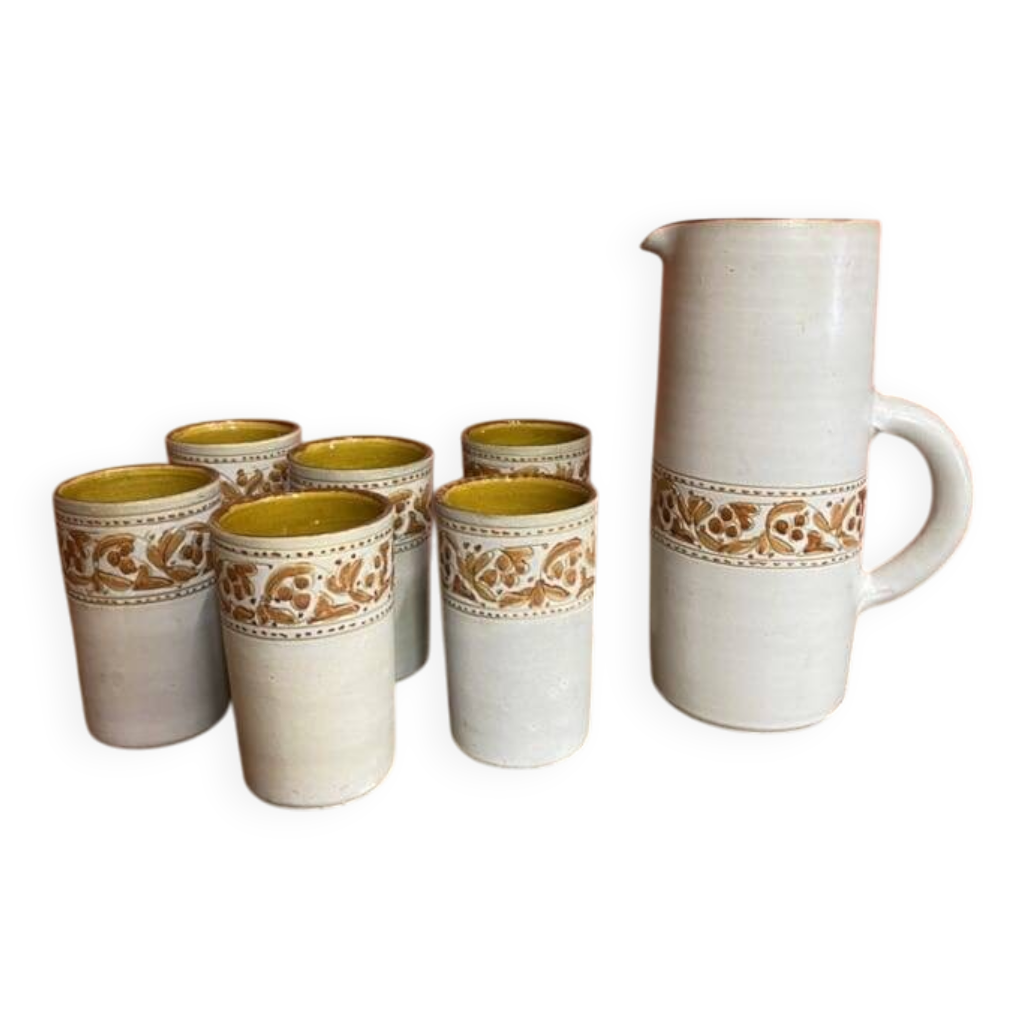 Ceramic orangeade and coffee set