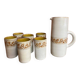 Ceramic orangeade and coffee set