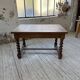Paneled walnut desk with turned legs, 1900