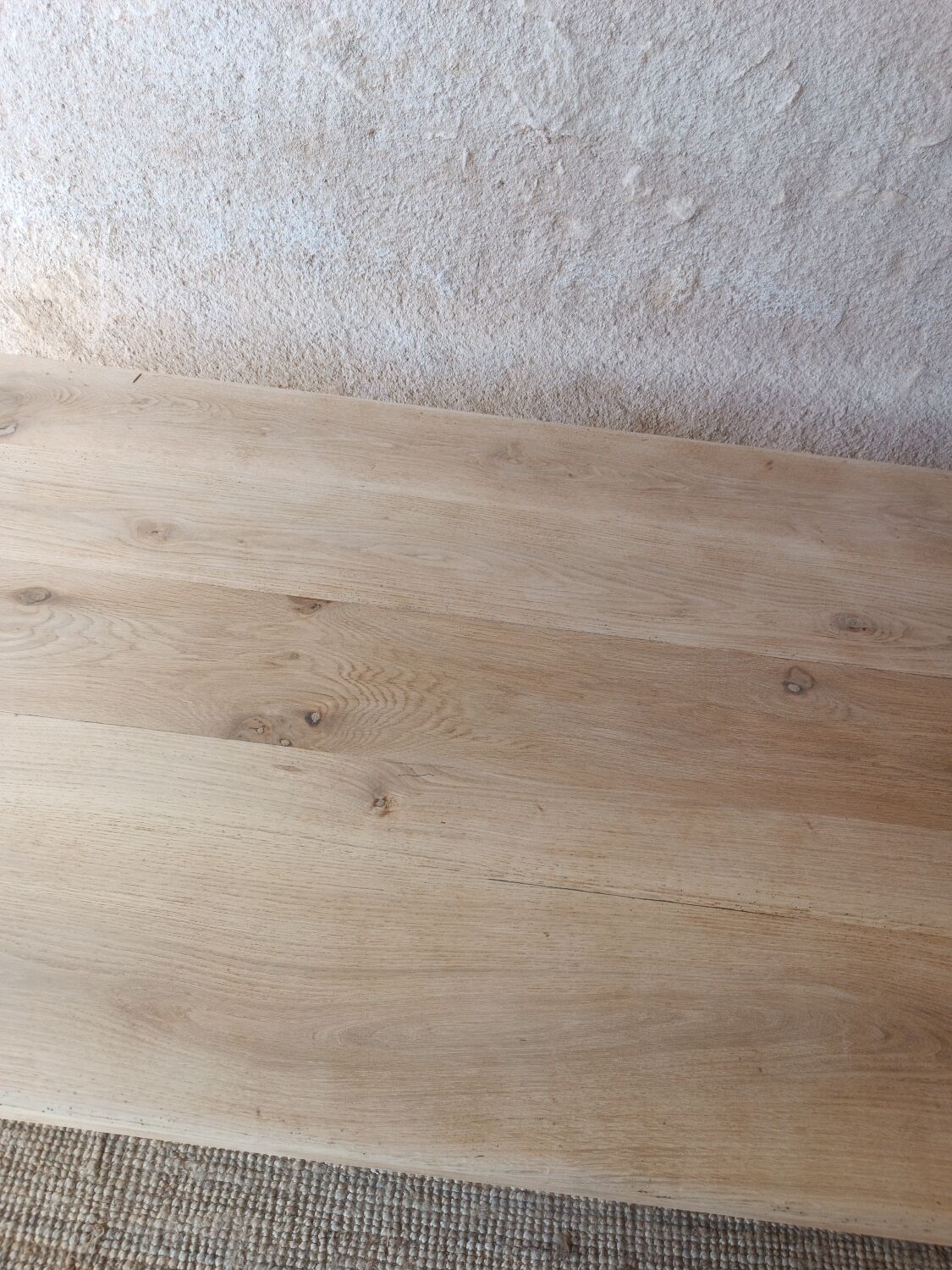 Solid wood farmhouse table