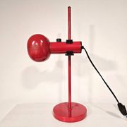 70s Red Table Lamp fully adjustable