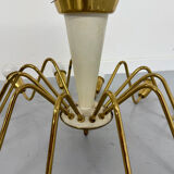 Antique 12-light Sputnik spider pendant lamp from the 60s