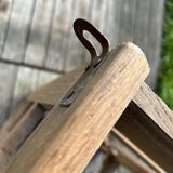 Art Deco wall-mounted coat rack in grey oak
