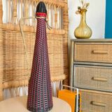 Large vintage scoubidou bottle