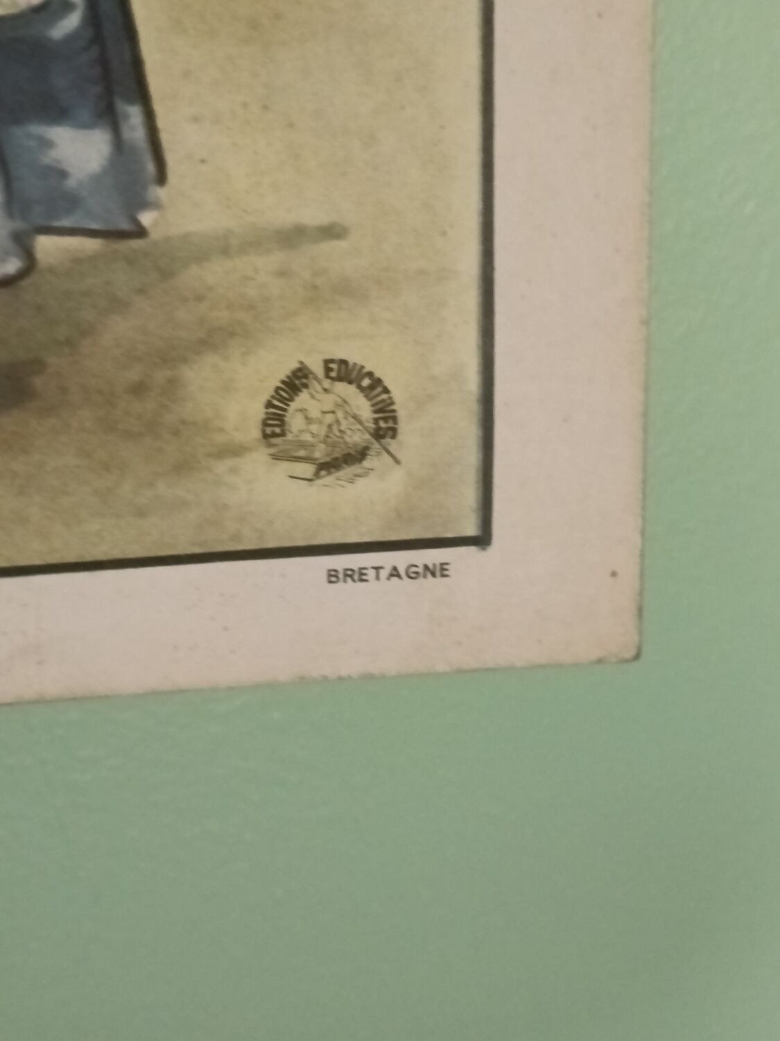 Rectangular educational poster, Brittany