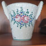 Flower vase with handle