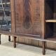 English 3-door mahogany bookcase from the 1950s