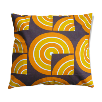 Housse de coussin 40 x 40 cm années 70