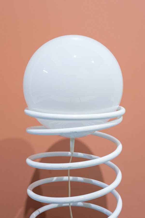 White spiral lamp Woja 1970