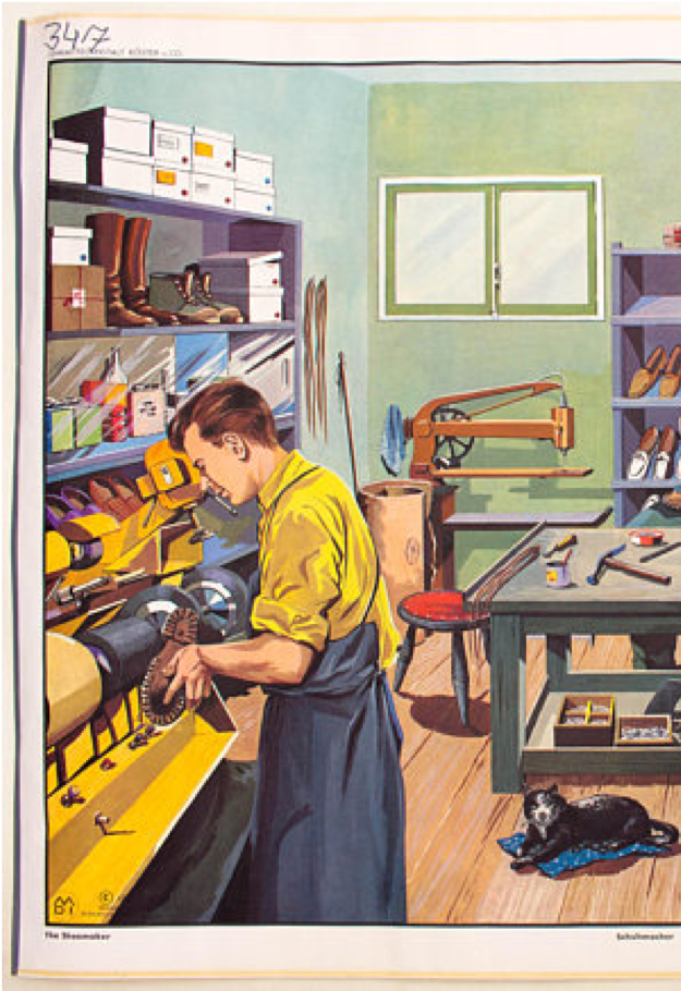 Shoemaker, educational grid, 1965