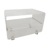 Altuglass roller TV table/furniture by David Lange with sliding tray