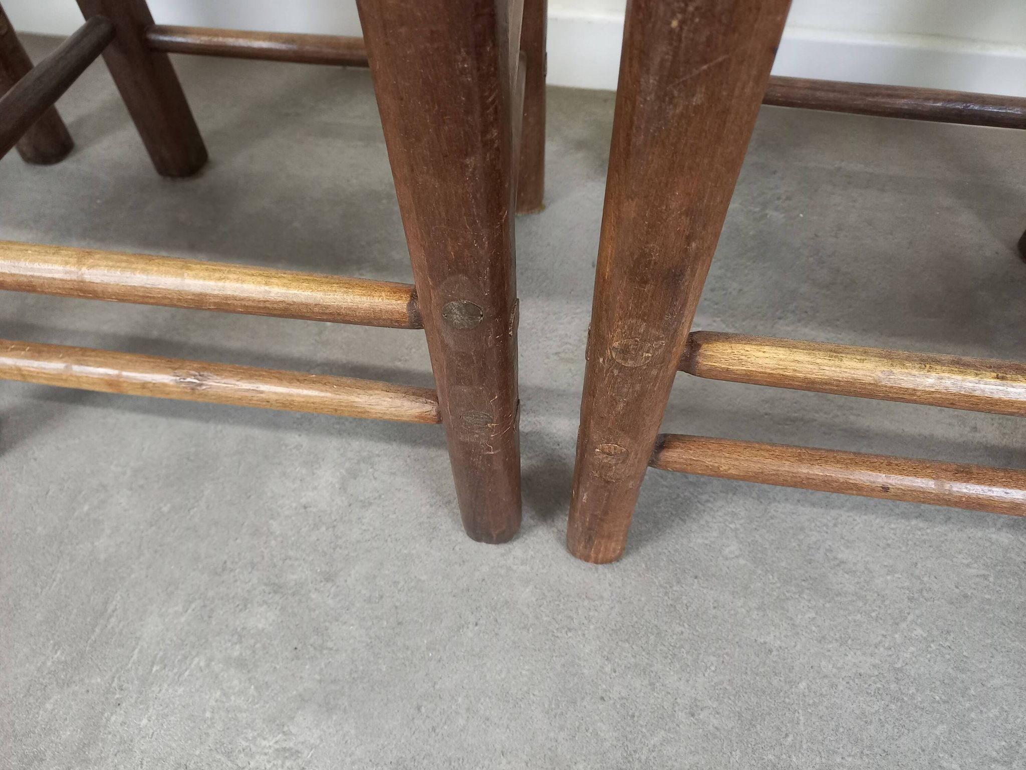Straw brutalist chairs, set of 4
