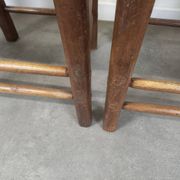 Straw brutalist chairs, set of 4
