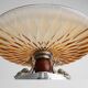Art Deco Glass and Metal Fruit Bowl, France, circa 1940