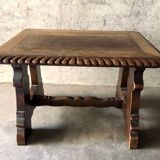 Brutalist oak coffee table 1940-50