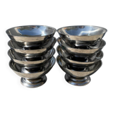 8 stainless steel cups 1970