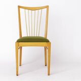 Paire de chaises vintage modernes du milieu du siècle des années 1950 – Bois de hêtre massif et bois frais