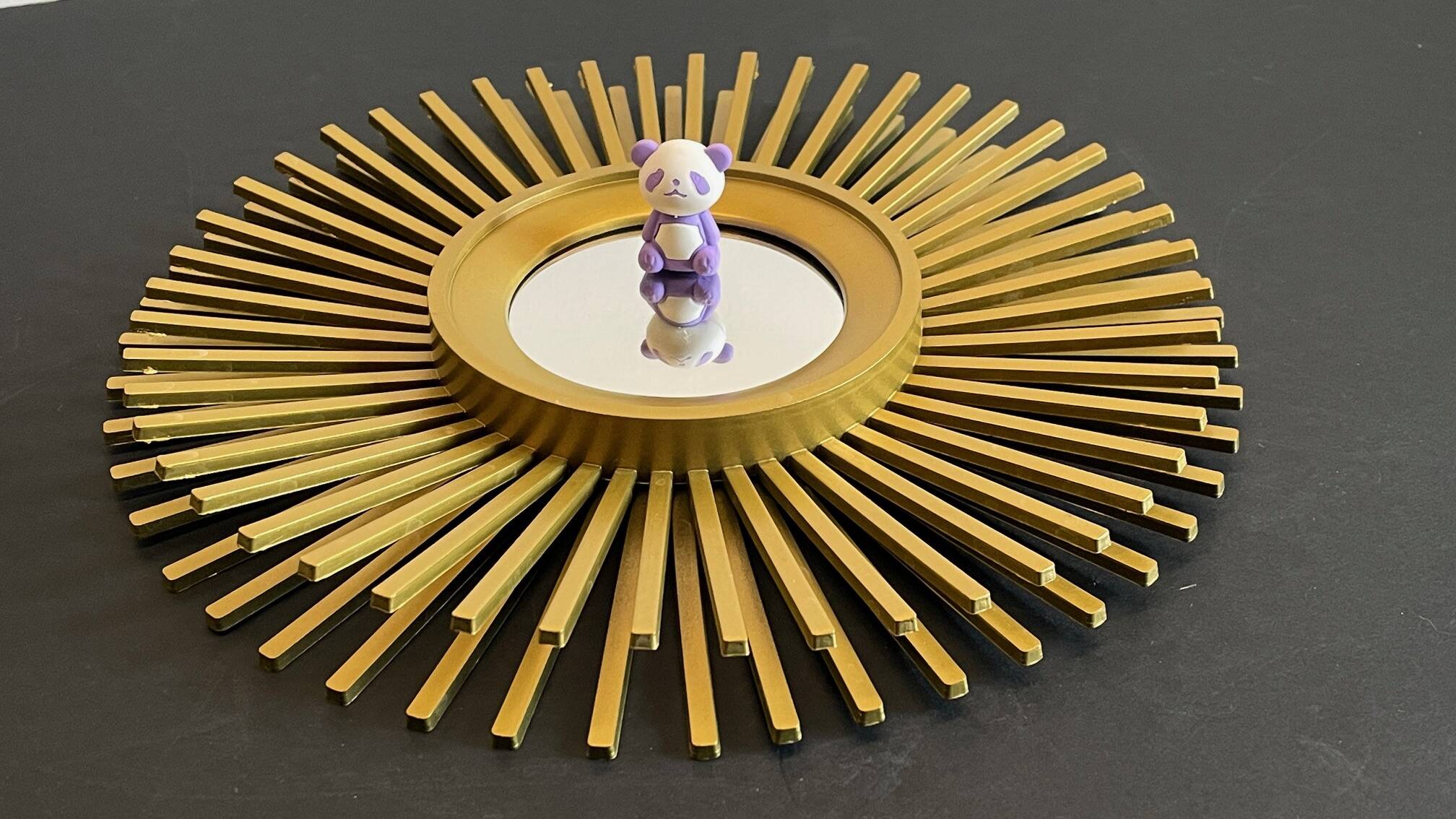 Mirror golden sun vintage style