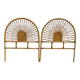 Pair of rattan headboards, France, 1960