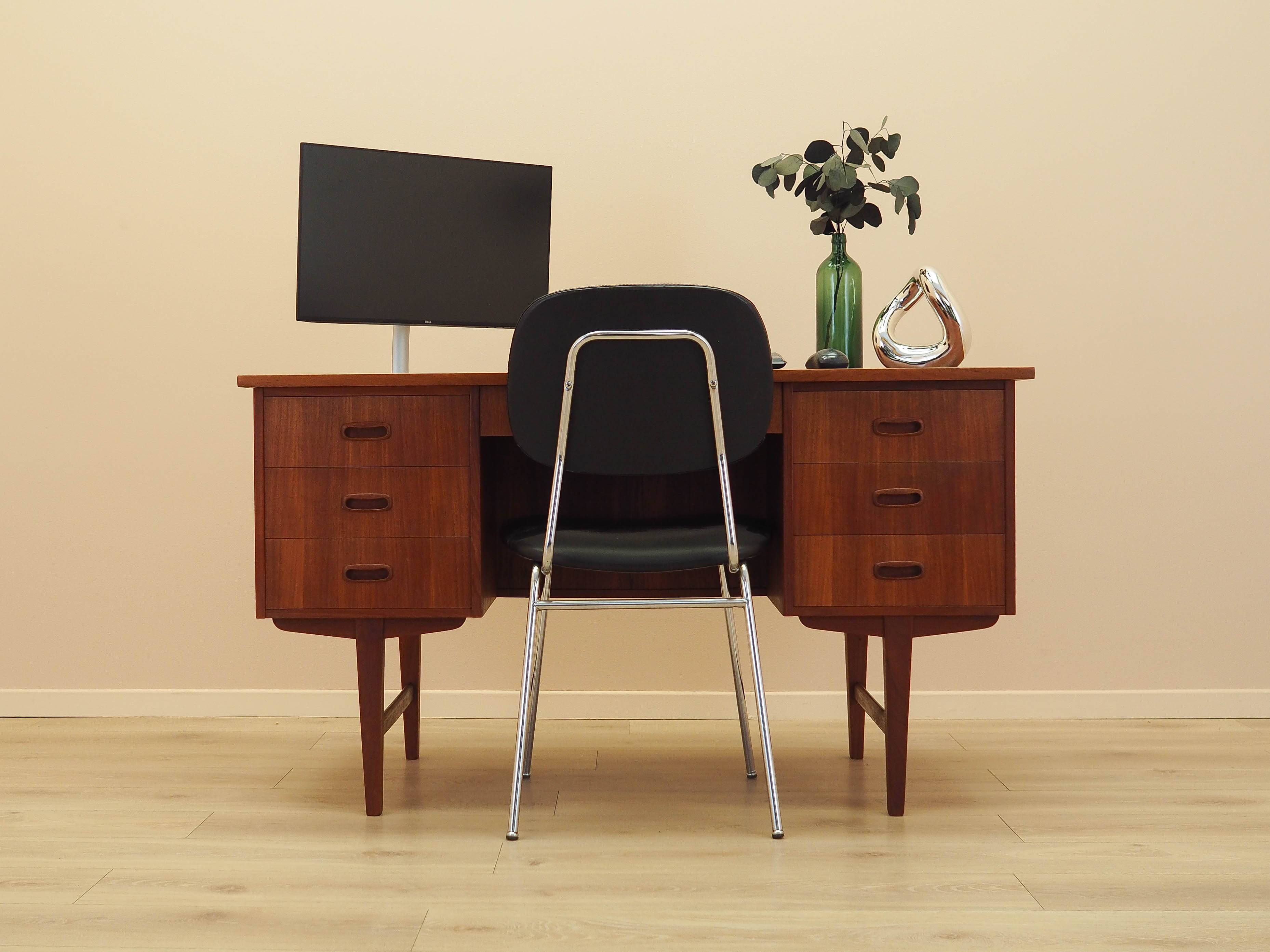 Teak desk, Danish design, 1970s, made in Denmark