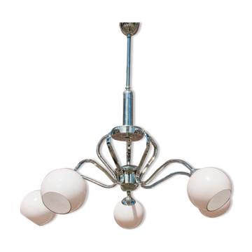 Midcentury Modern Chandelier, Poland, 1950s