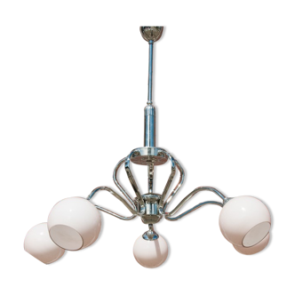 Midcentury Modern Chandelier, Poland, 1950s