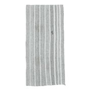 Vintage Turkish Hand-Knotted Wool Cotton Gray Kilim Runner Rug 95x196