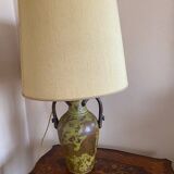 Lampe en céramique craquelée