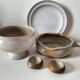 Set of serving and kitchen crockery in Marais stoneware