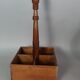 Walnut bottle holder