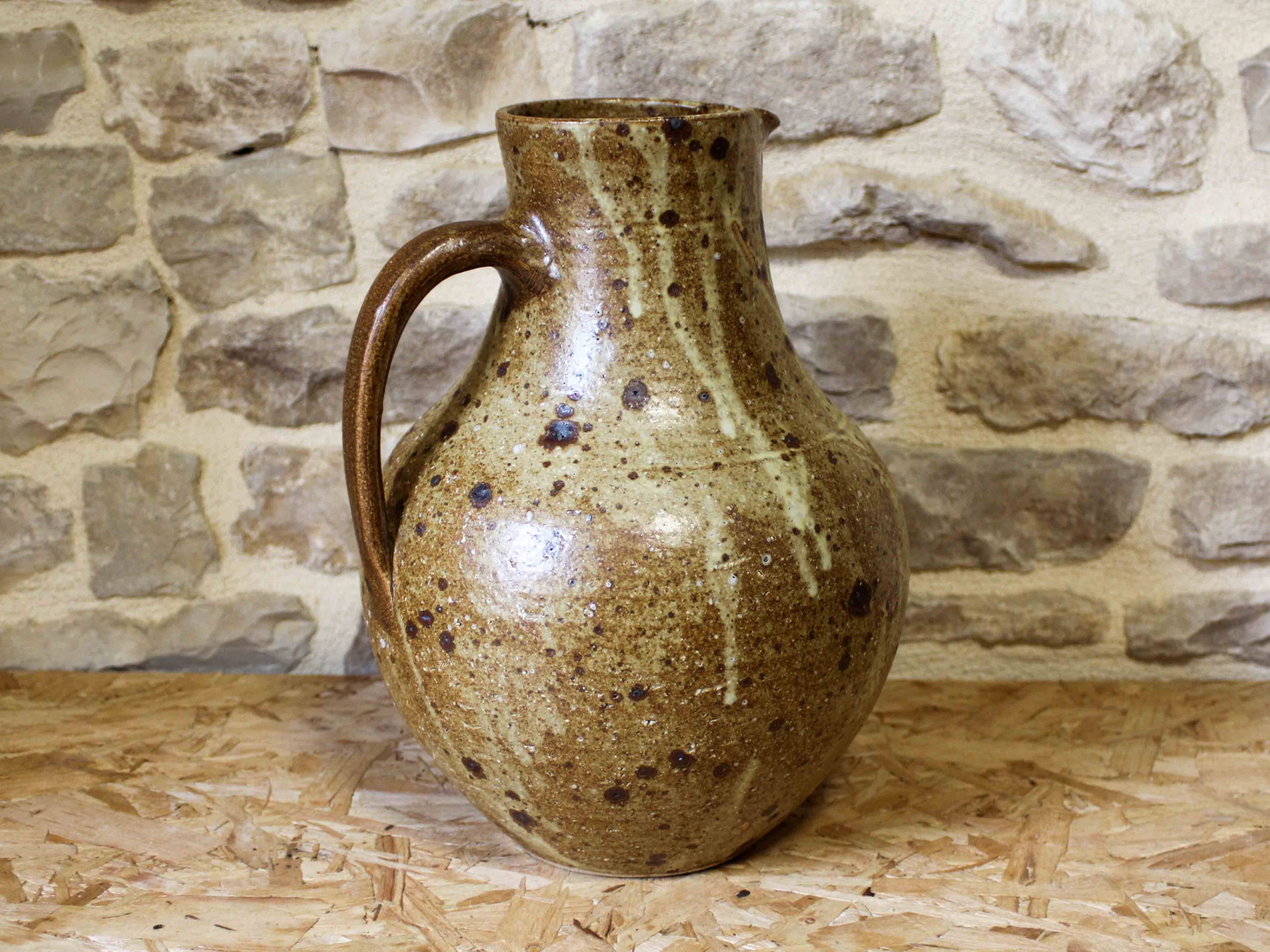 Stoneware pitcher by Alain Blanchard