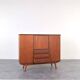 Mid-Century Danish Teak Highboard, 1960s.