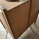 Commode vintage en chêne et rotin