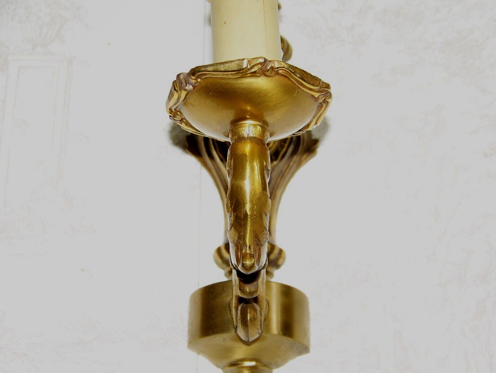 Pair of brass sconces