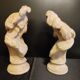 Plaster busts "margherita and faust" from the 50s