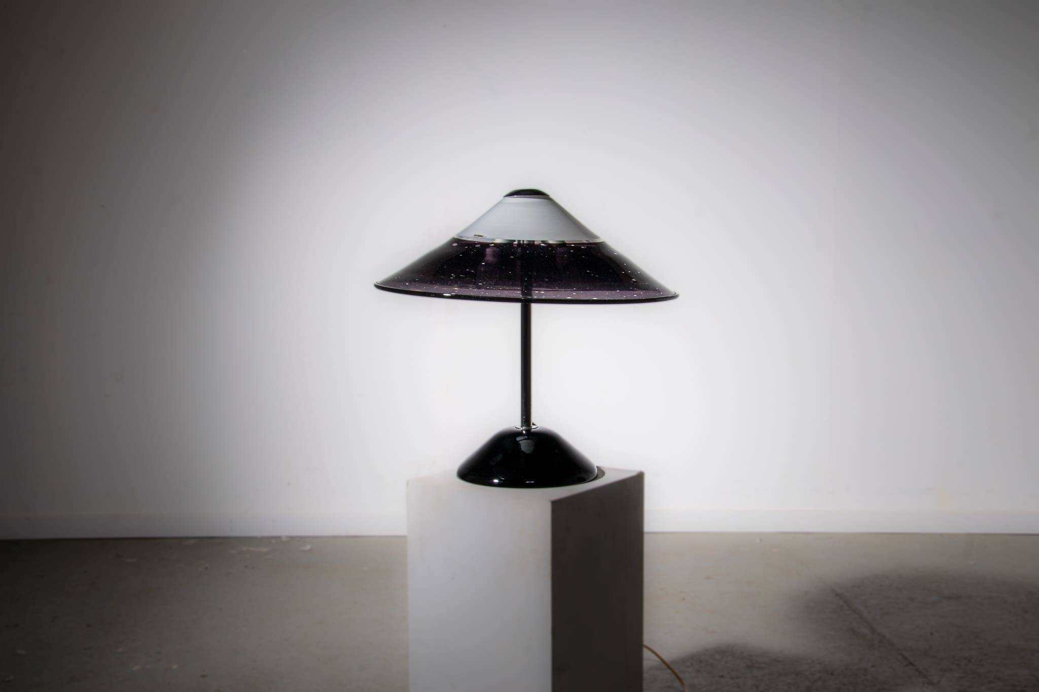 Afredo Barbini Murano glass table lamp circa 1980