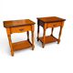 Pair of cherry wood bedside tables from the mid-20th century.