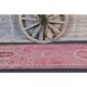 Vintage Turkish Oushak Handmade Wool Cotton Pink Runner Rug 90x312