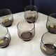 6 smoke-coloured glasses Luminarc 1960s Model Tivoli