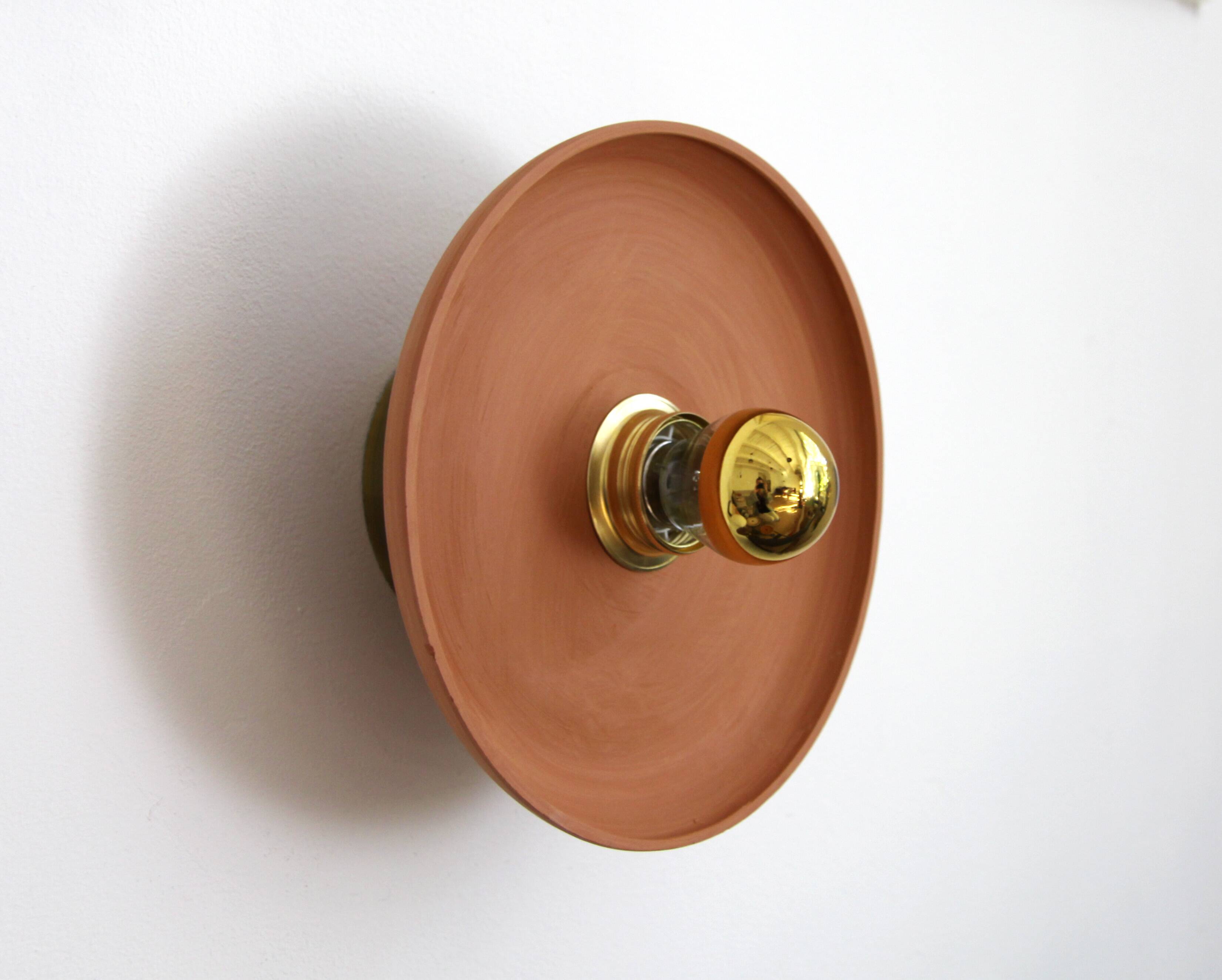 Terracotta wall light
