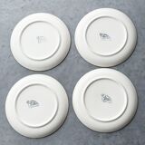 Set of 4 vintage desert plates by Longchamp