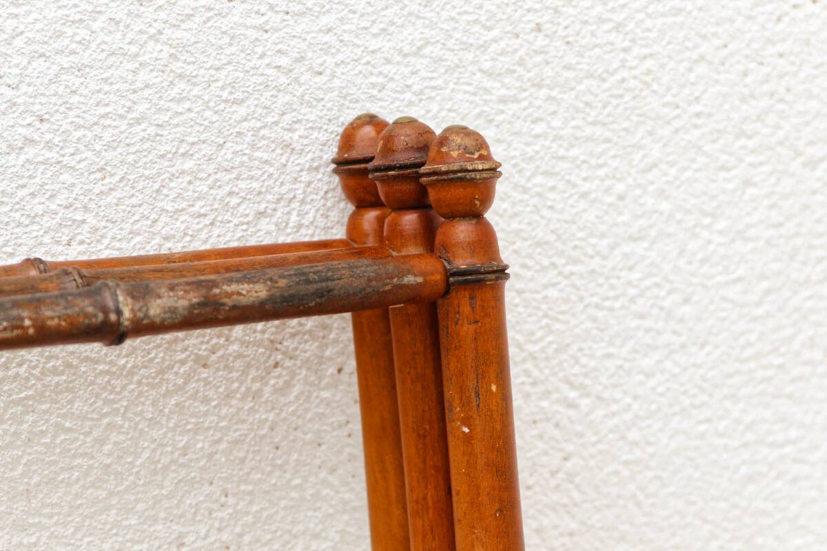 Porte serviettes, étendoir en bambou