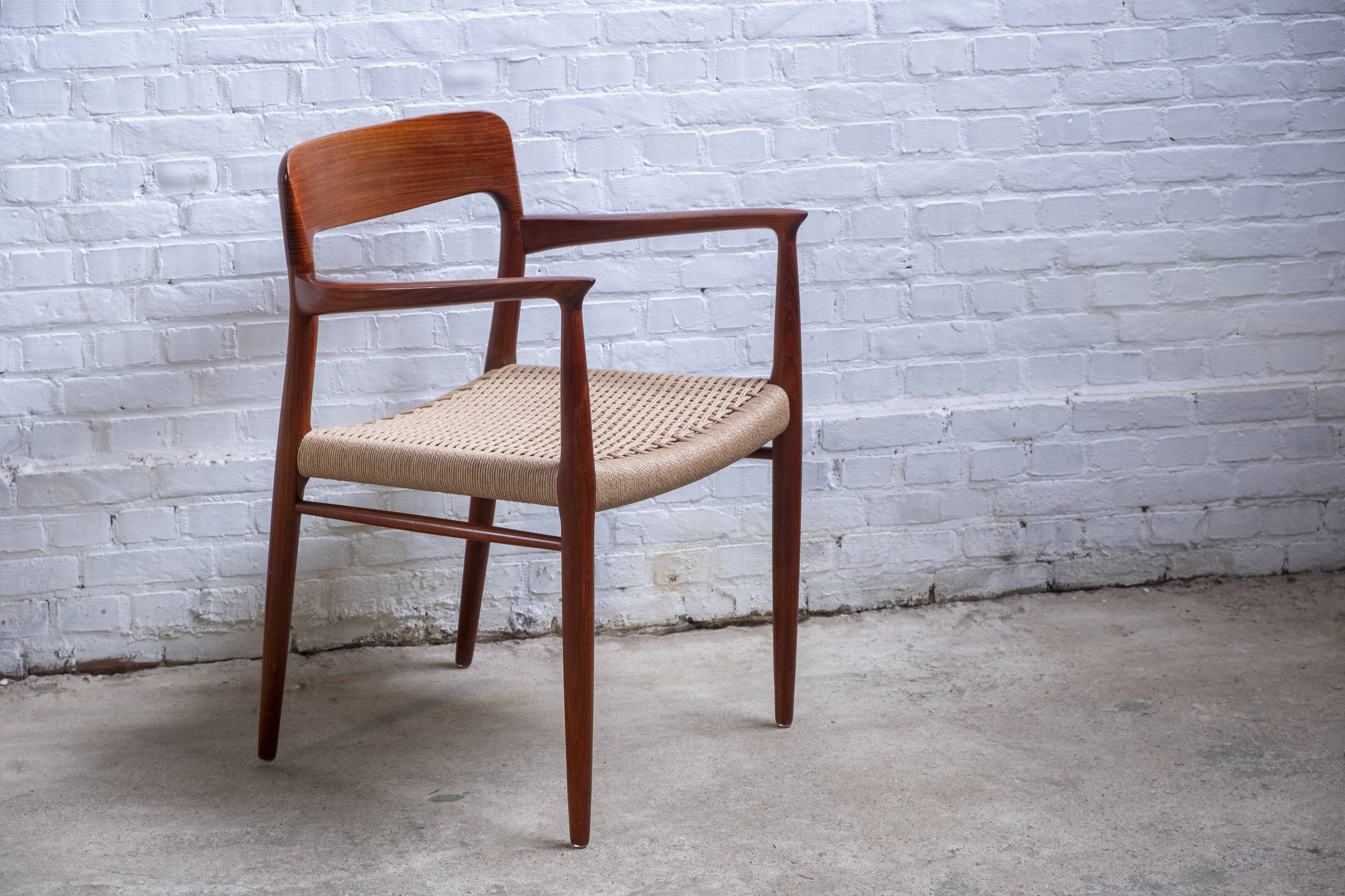 2x Niels Otto Møller Chair Model 56 in Teak, 1960s Denmark