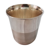 Timbale Christofle in silver metal undulation model by Luc Lanel