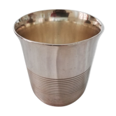 Timbale Christofle in silver metal undulation model by Luc Lanel
