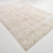 5x12 Pastel Beige Pink Turkish Vintage Area Rug, 160x375Cm